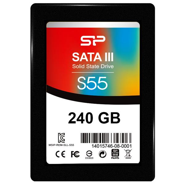 SSD SILICON S55 240GB 7MM 2.5 INCH SATA III (SP240GBSS3S55S25) 318D 